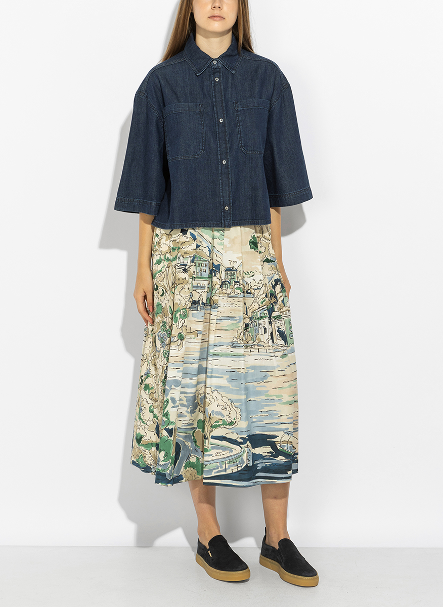 Риза от деним Weekend Max Mara Wkdzannata