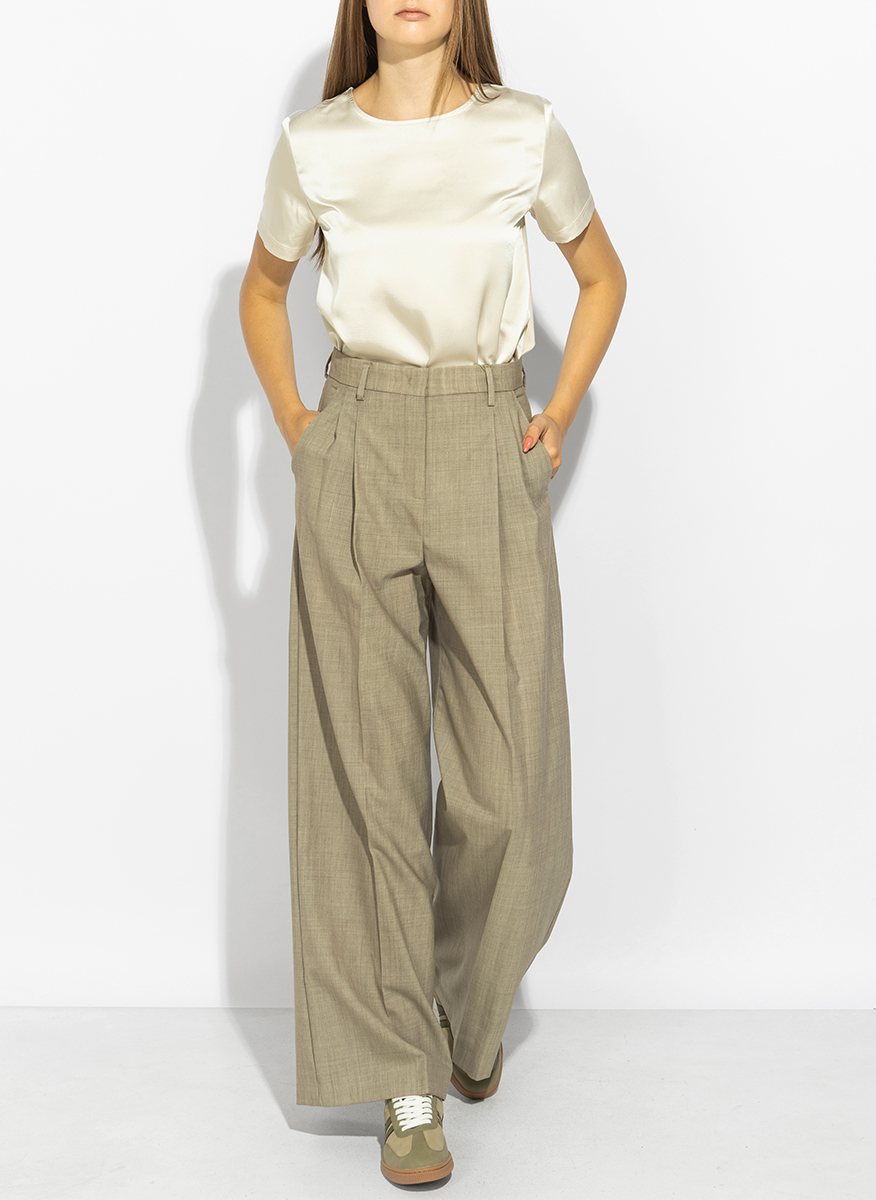 Панталон от фина вълна Weekend Max Mara Wkdovvio