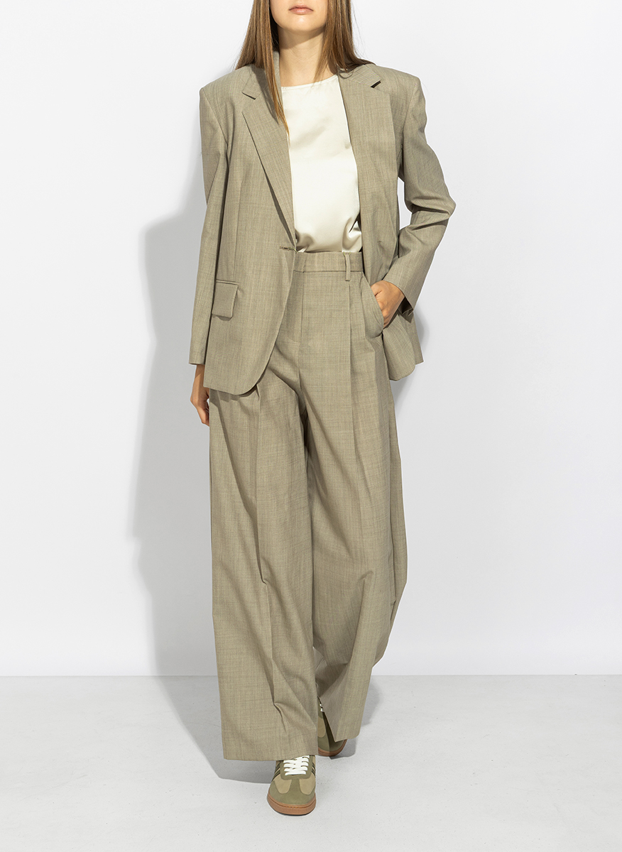 Панталон от фина вълна Weekend Max Mara Wkdovvio