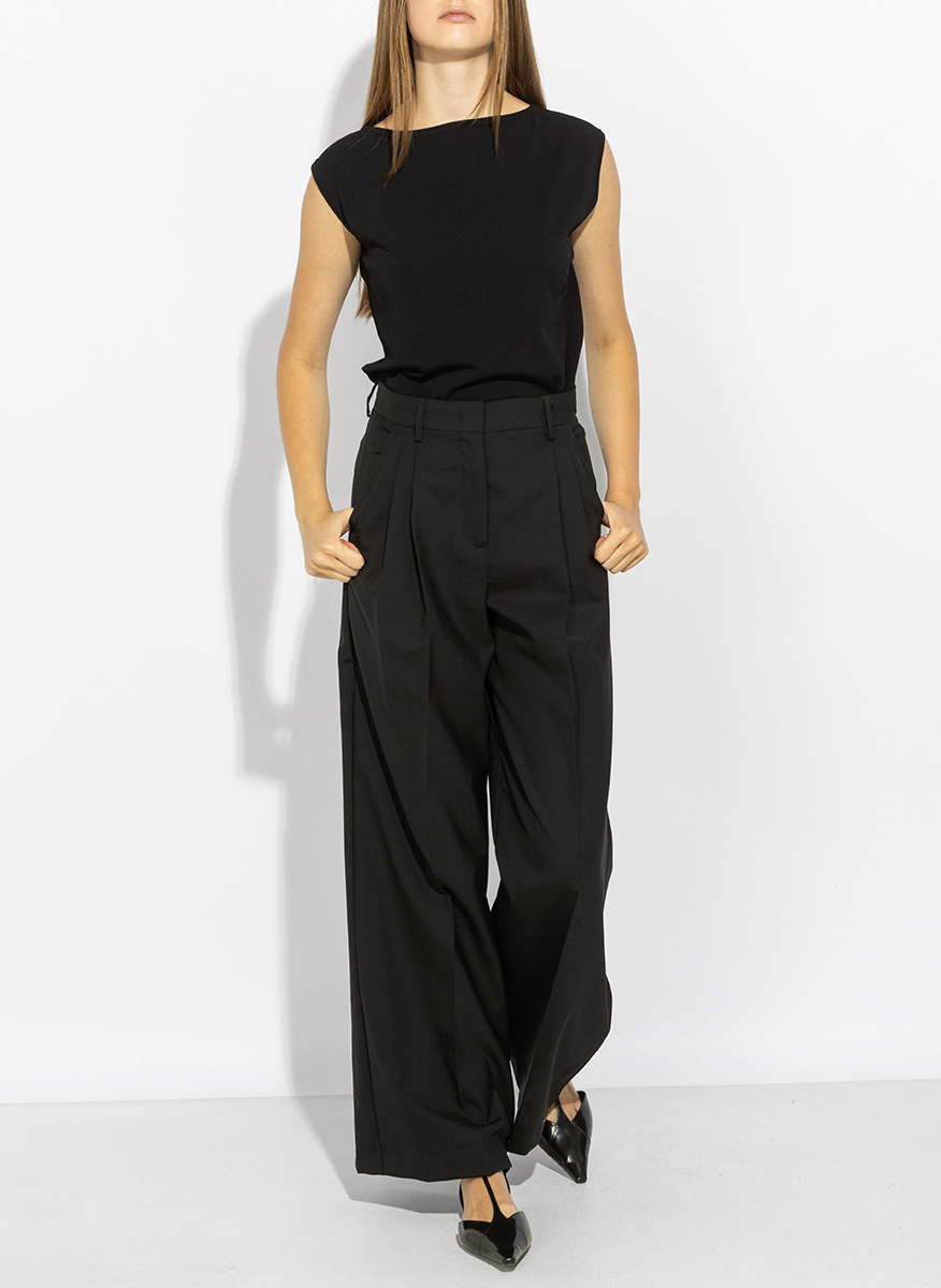 Панталон от фина вълна Weekend Max Mara Wkdovvio