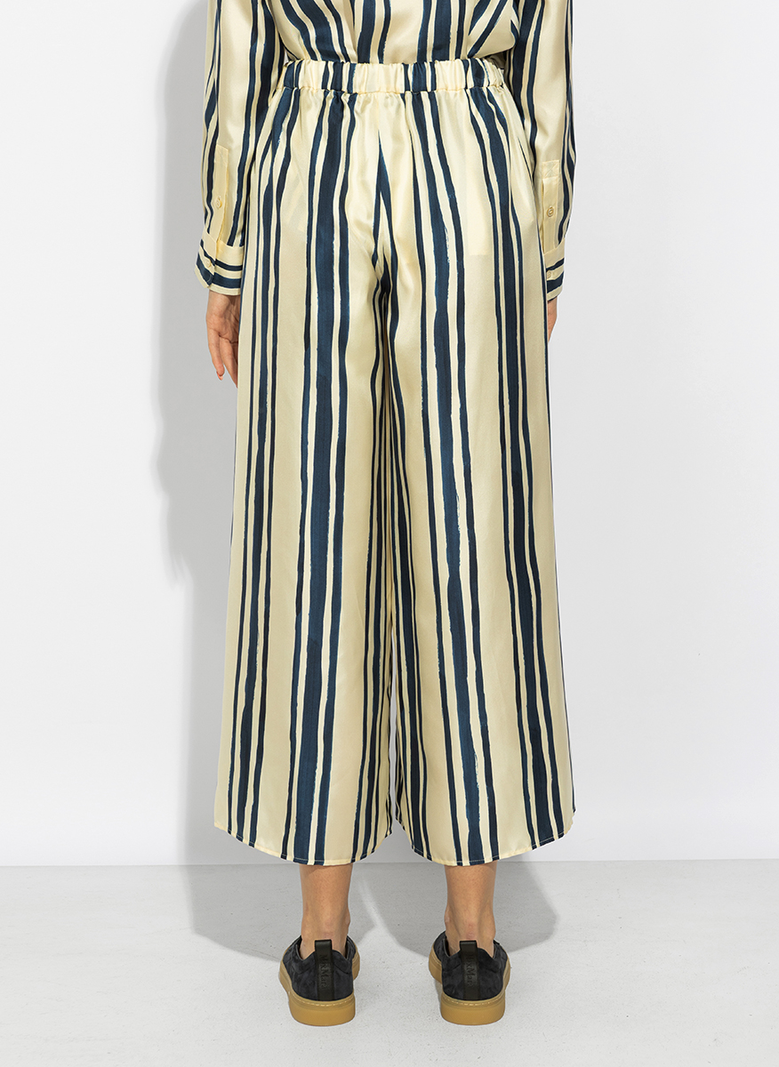 Панталон с раиран десен Weekend Max Mara Wkdtortona