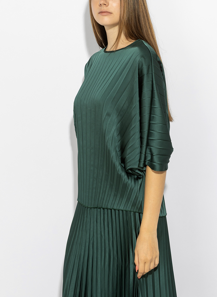 Блуза с плисиран дизайн Weekend Max Mara Wkdaureo