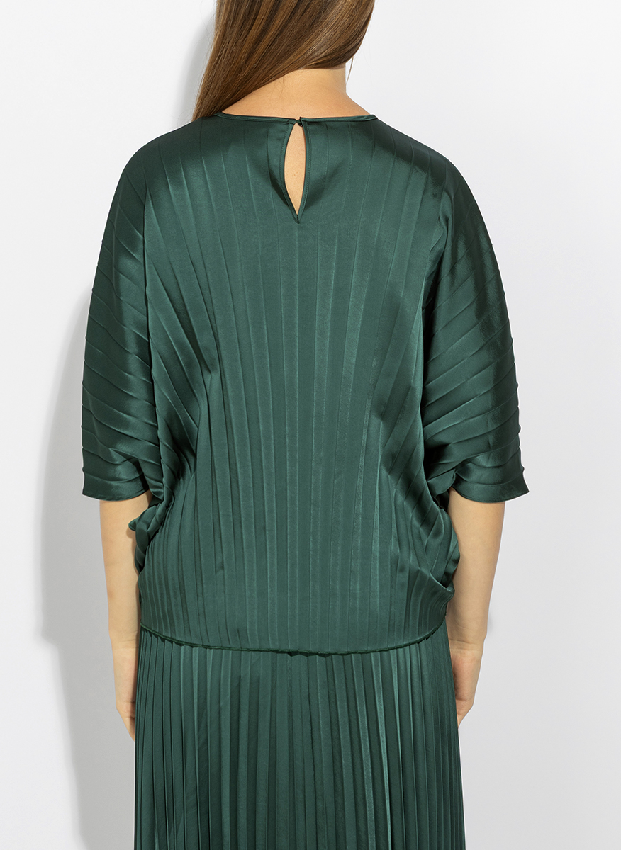 Блуза с плисиран дизайн Weekend Max Mara Wkdaureo