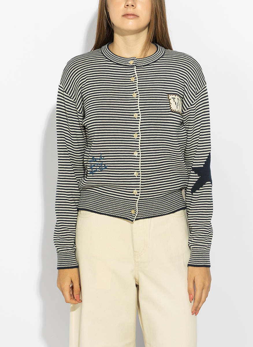Жилетка с бродерия Weekend Max Mara Wkdteiera
