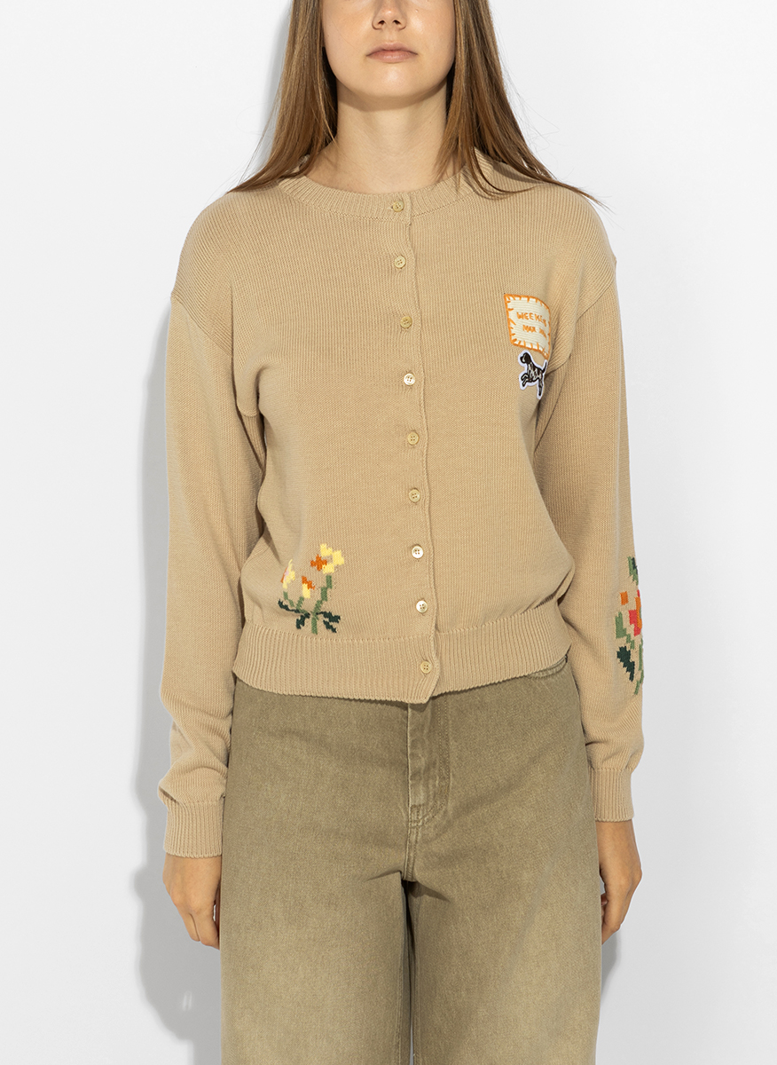 Жилетка с бродерия Weekend Max Mara Wkdteiera