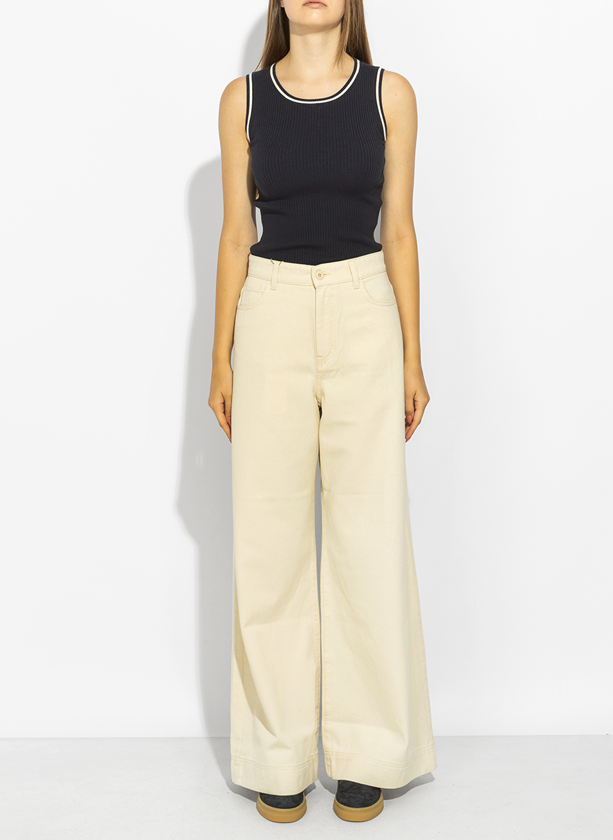 Рипсен топ Weekend Max Mara Wkdtaro