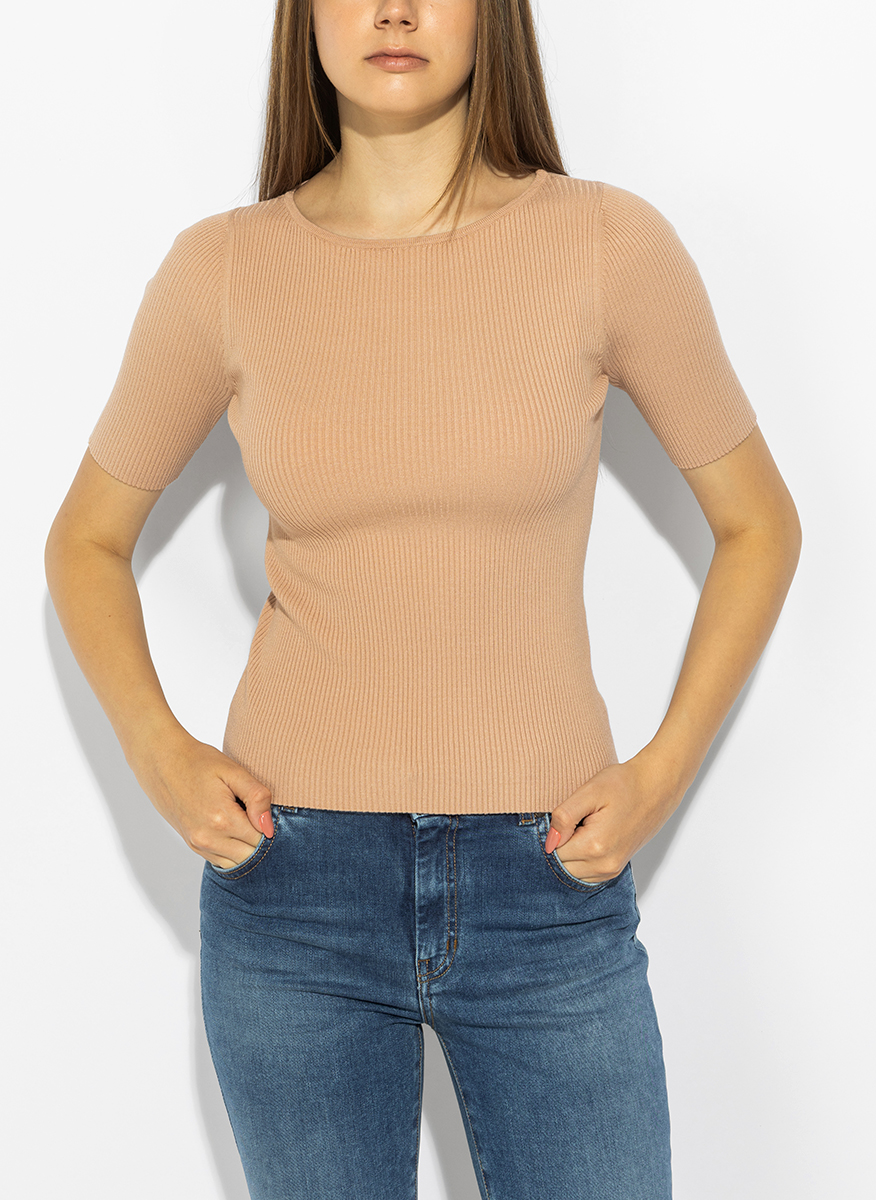Тишърт от фино плетиво Weekend Max Mara Wkdgola