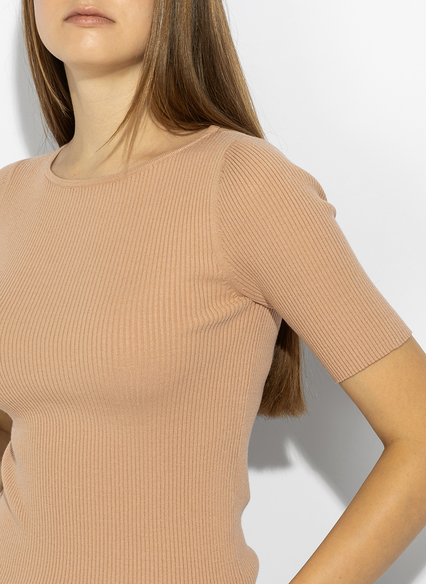 Тишърт от фино плетиво Weekend Max Mara Wkdgola