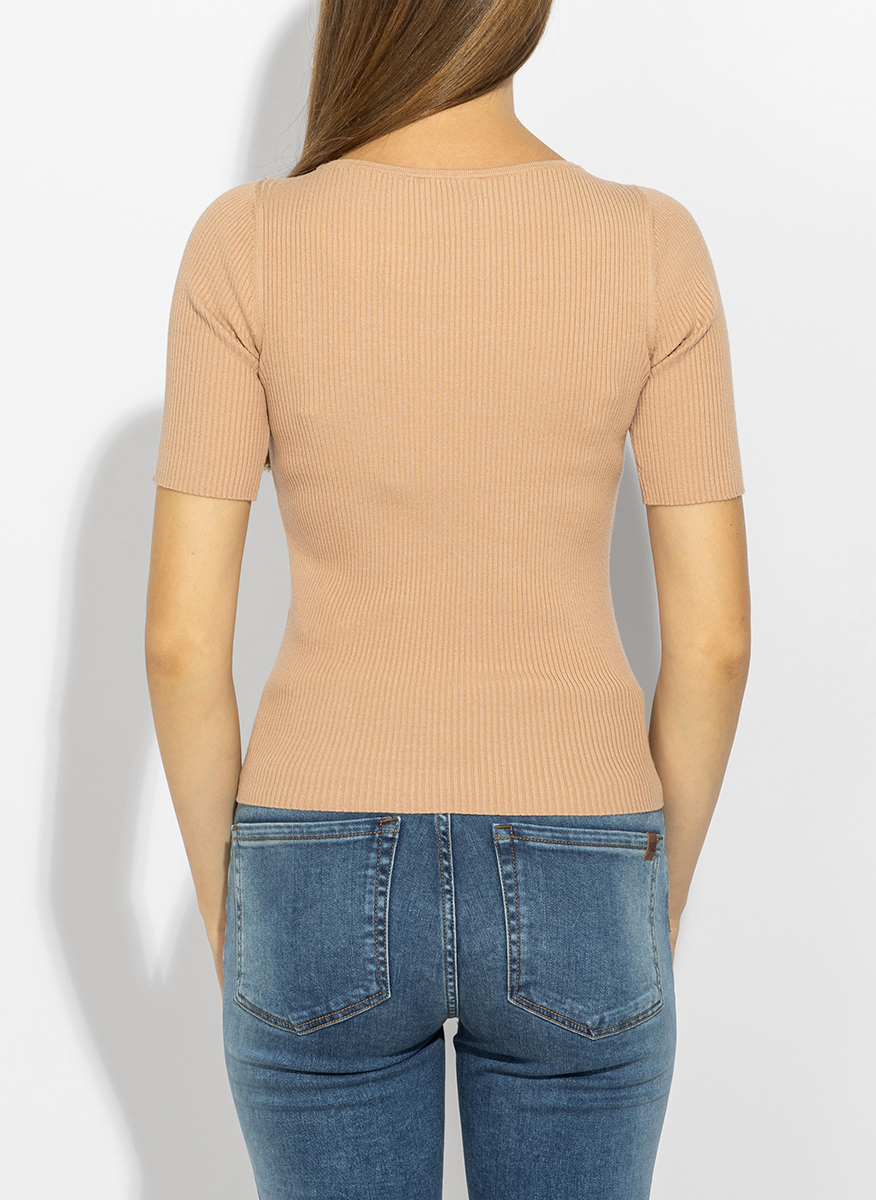 Тишърт от фино плетиво Weekend Max Mara Wkdgola
