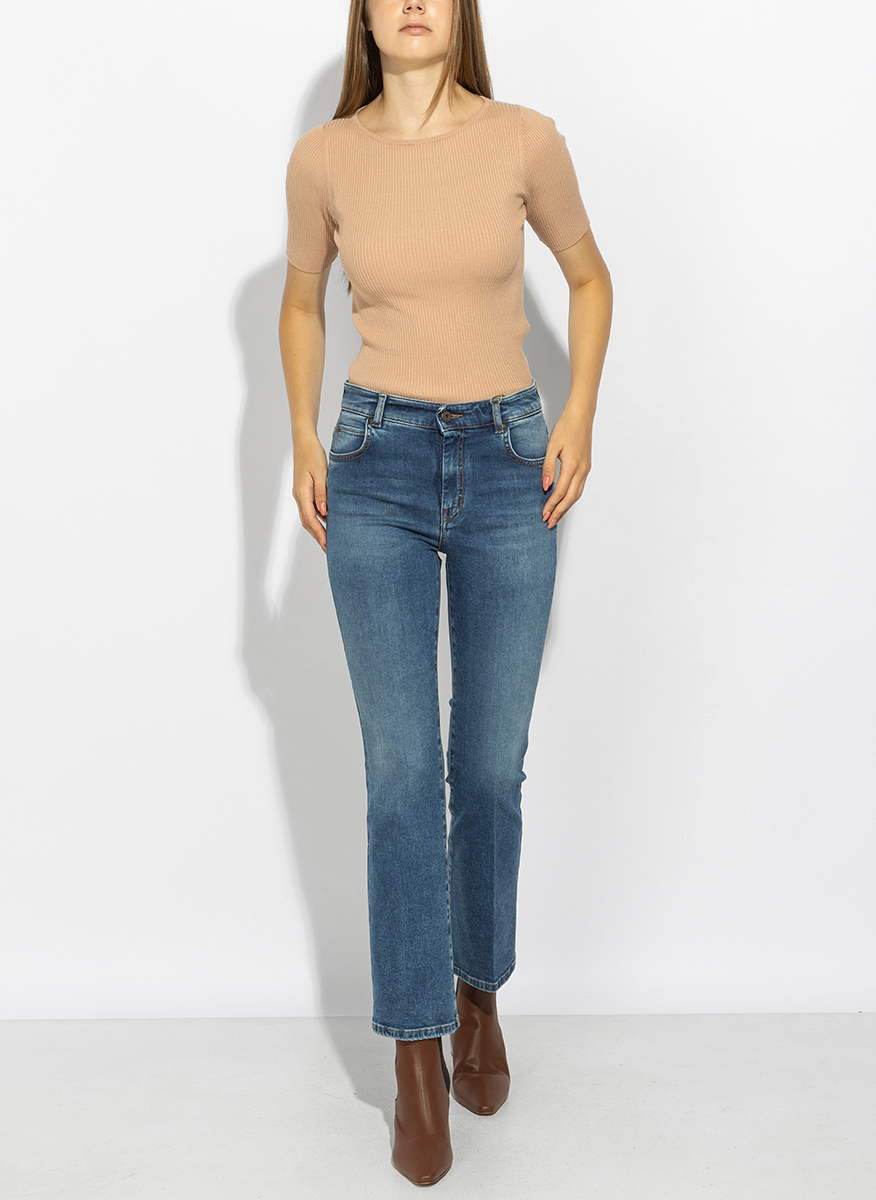 Тишърт от фино плетиво Weekend Max Mara Wkdgola