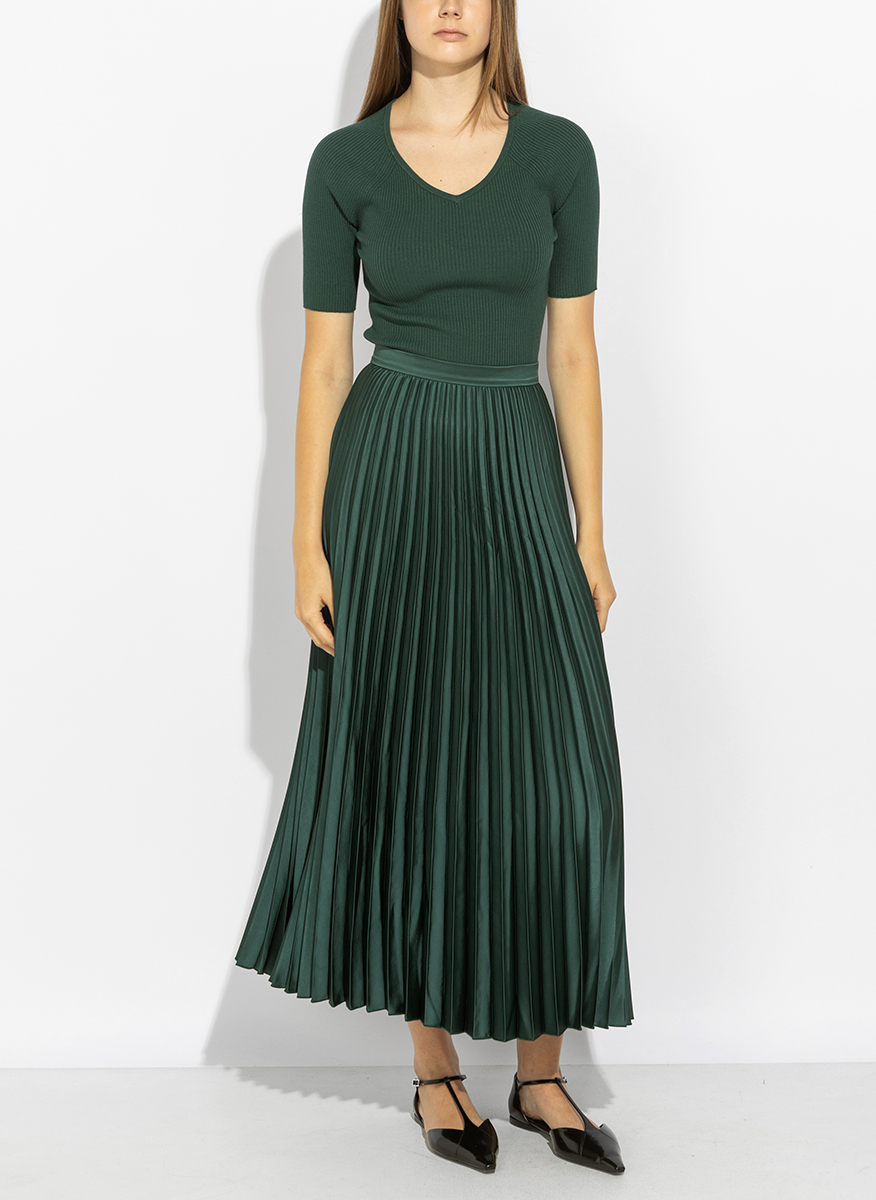 Втален тишърт от фино плетиво Weekend Max Mara Wkdtenente