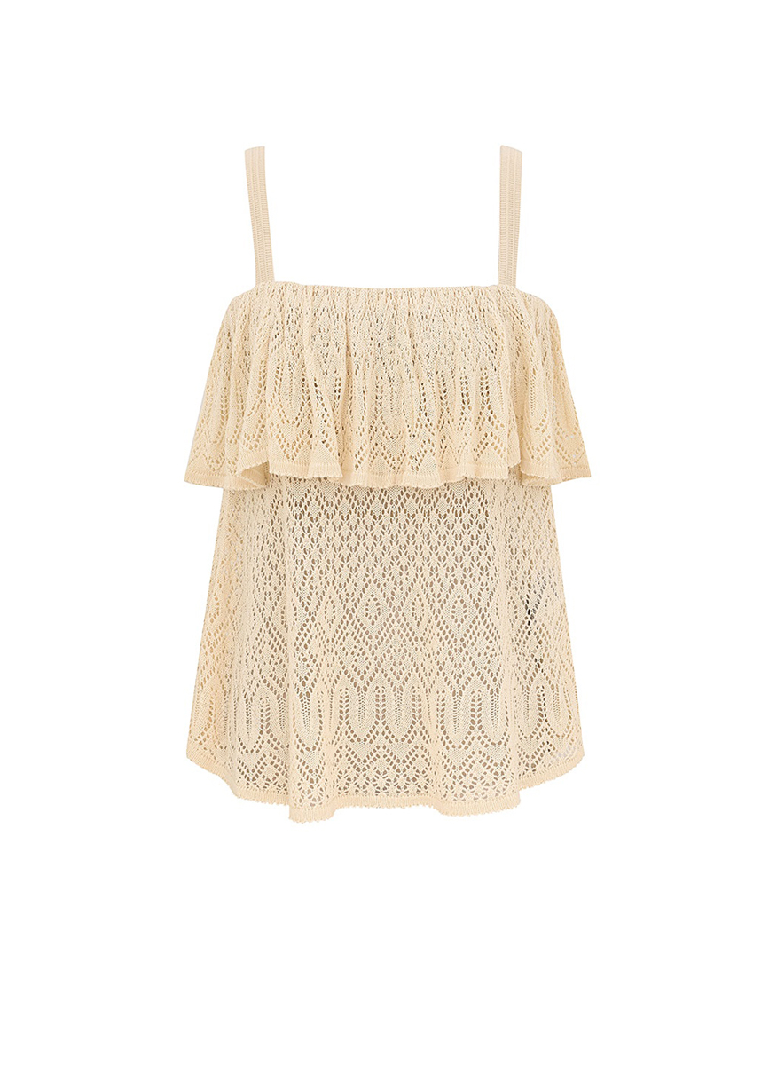 Zimmermann 'Mahon Lace' fine knit top