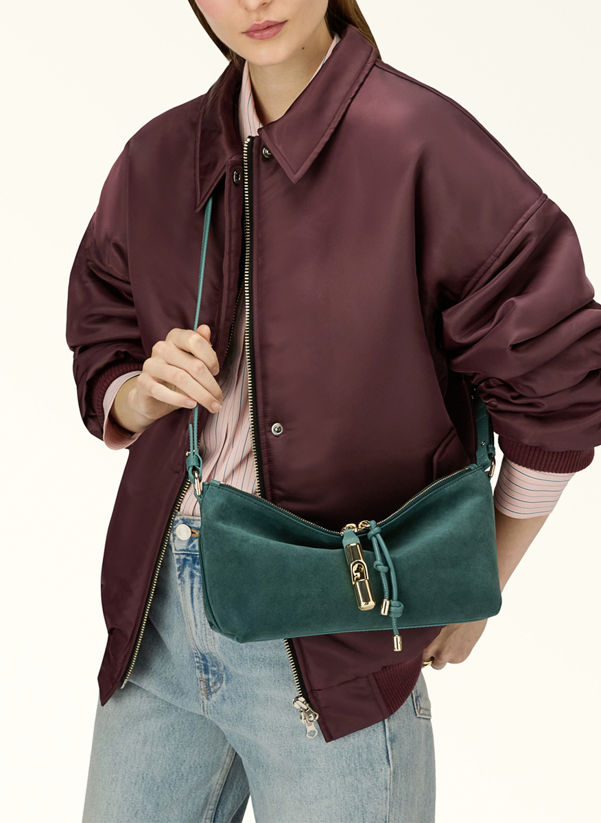 Crossbody чанта Furla Debby Toni Edera Green