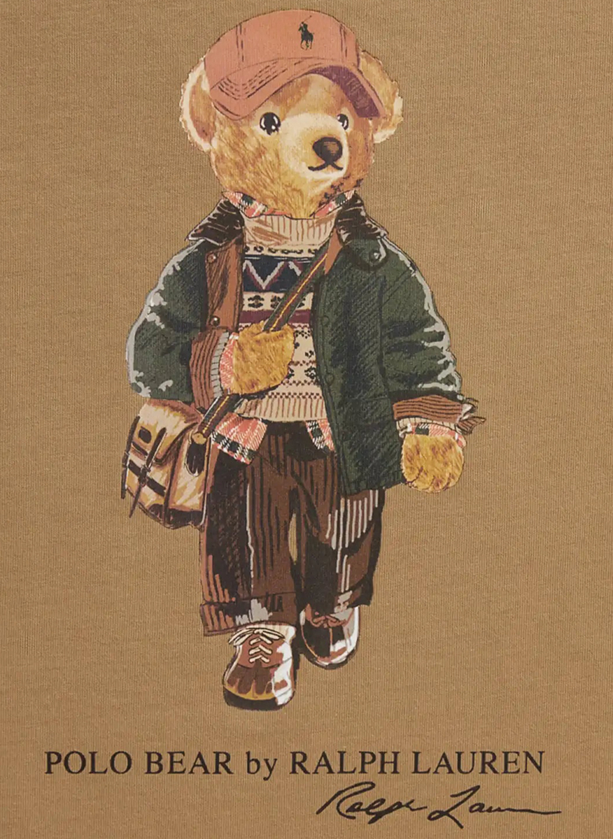 Блуза с принт 'Polo Bear' Ralph Lauren Kids 7-14
