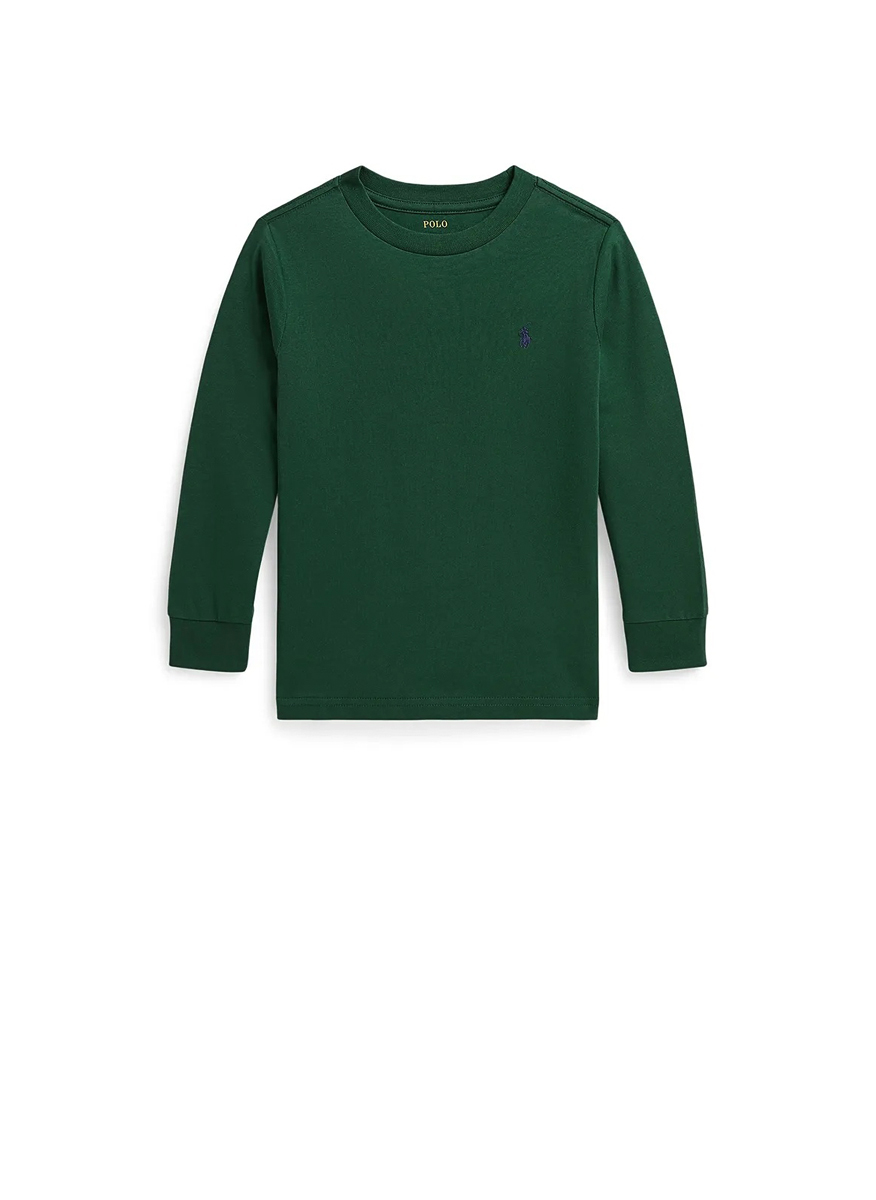 Блуза с лого бродерия Ralph Lauren Kids 4-7
