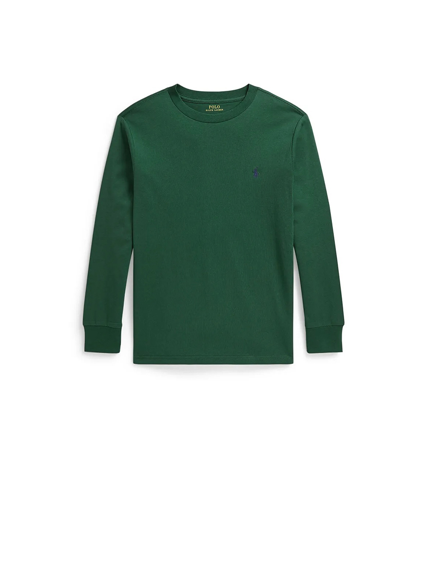Блуза с лого бродерия Ralph Lauren Kids 7-14
