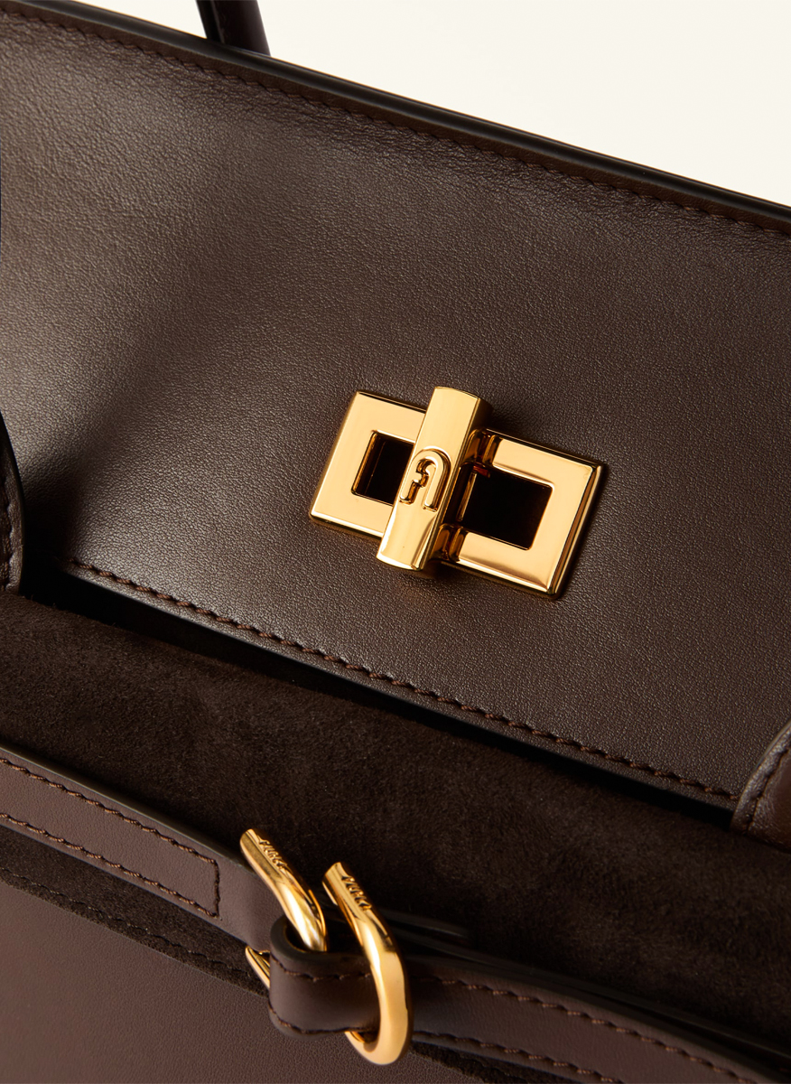 Чанта 'Tote' Furla Greta Espresso L