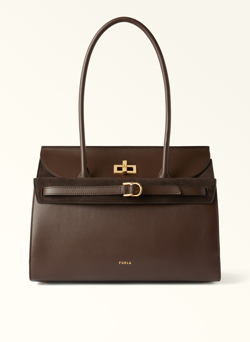 Чанта 'Tote' Furla Greta Espresso L