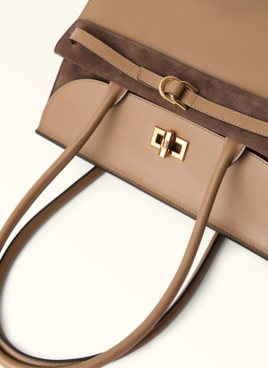 Чанта 'Tote' Furla Greta Toffee L