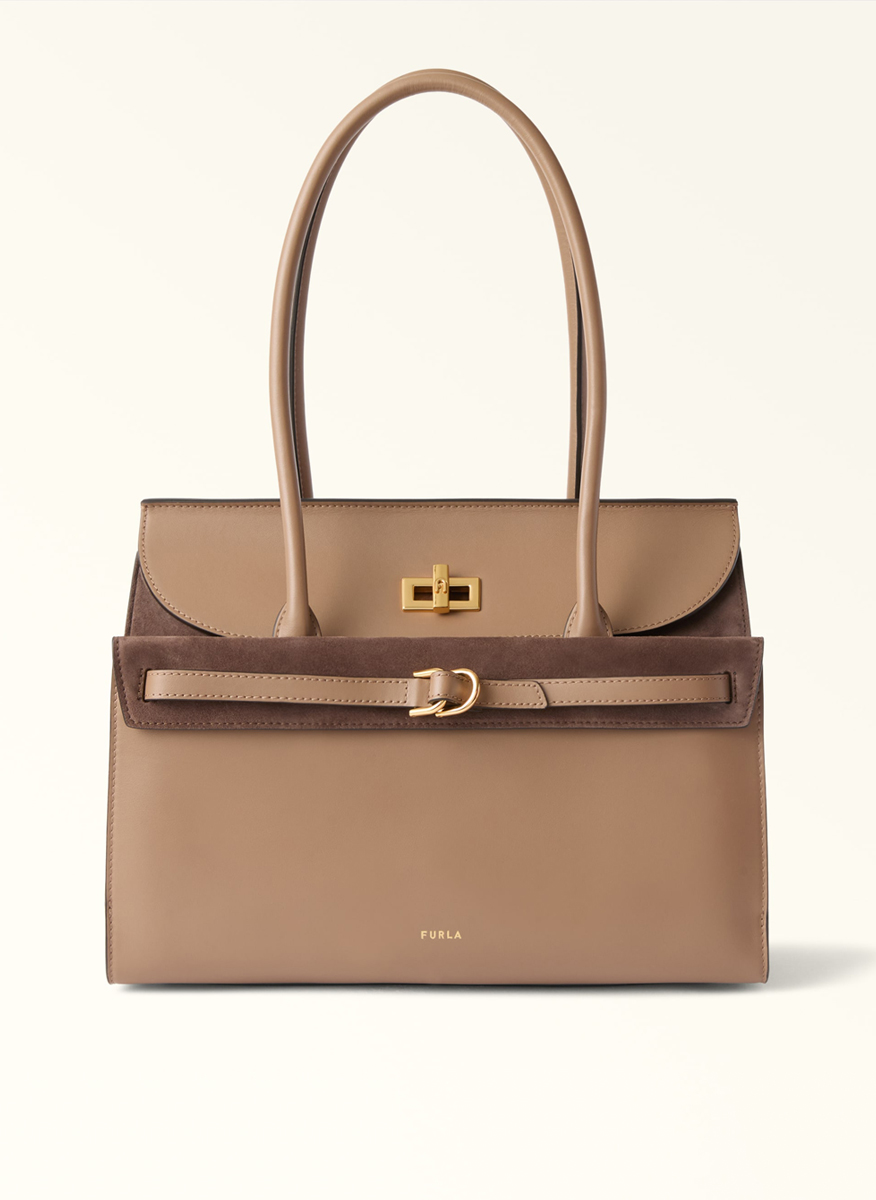 Чанта 'Tote' Furla Greta Toffee L