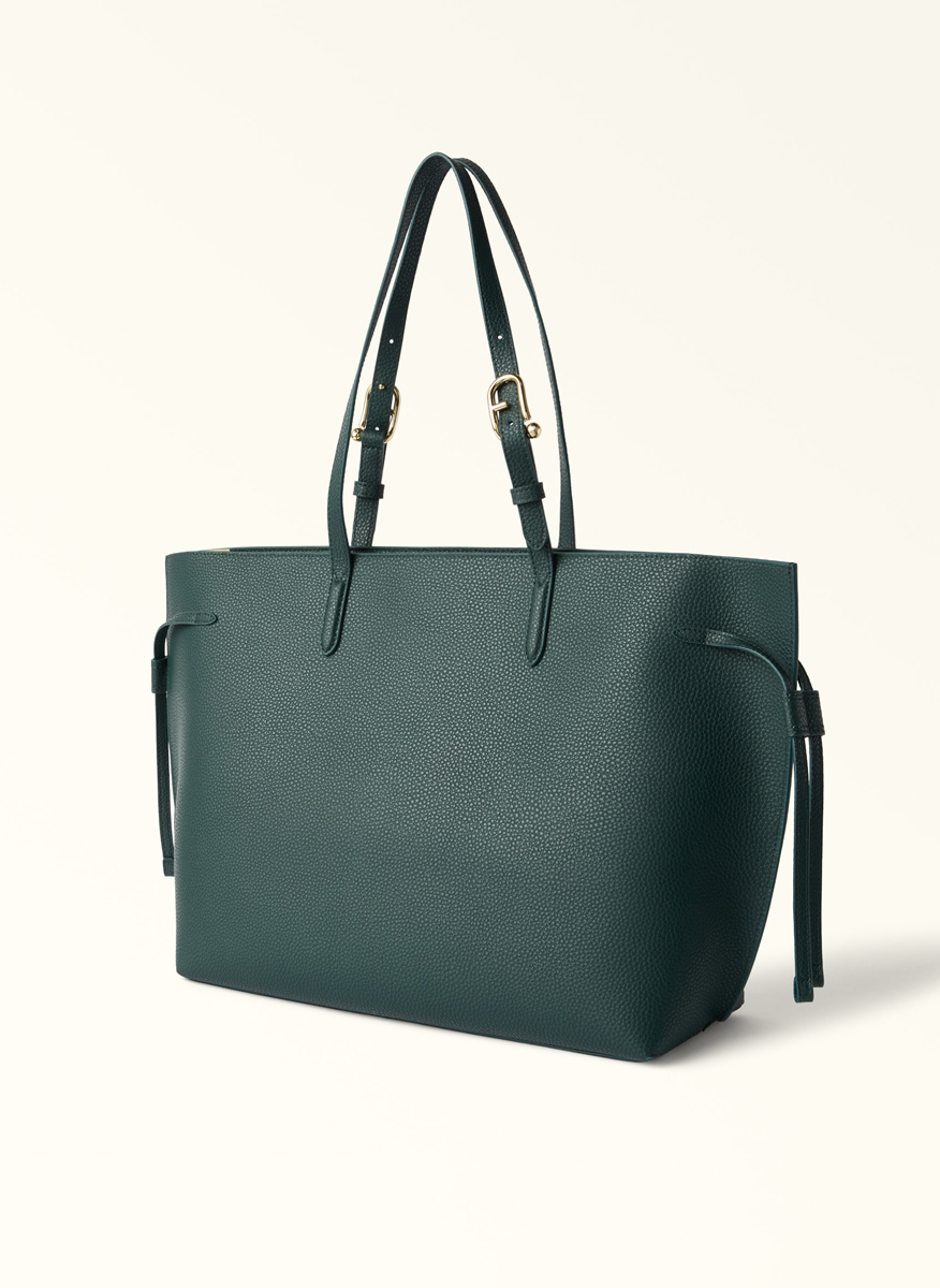 Кожена чанта Furla Ava Dark Forest Morning