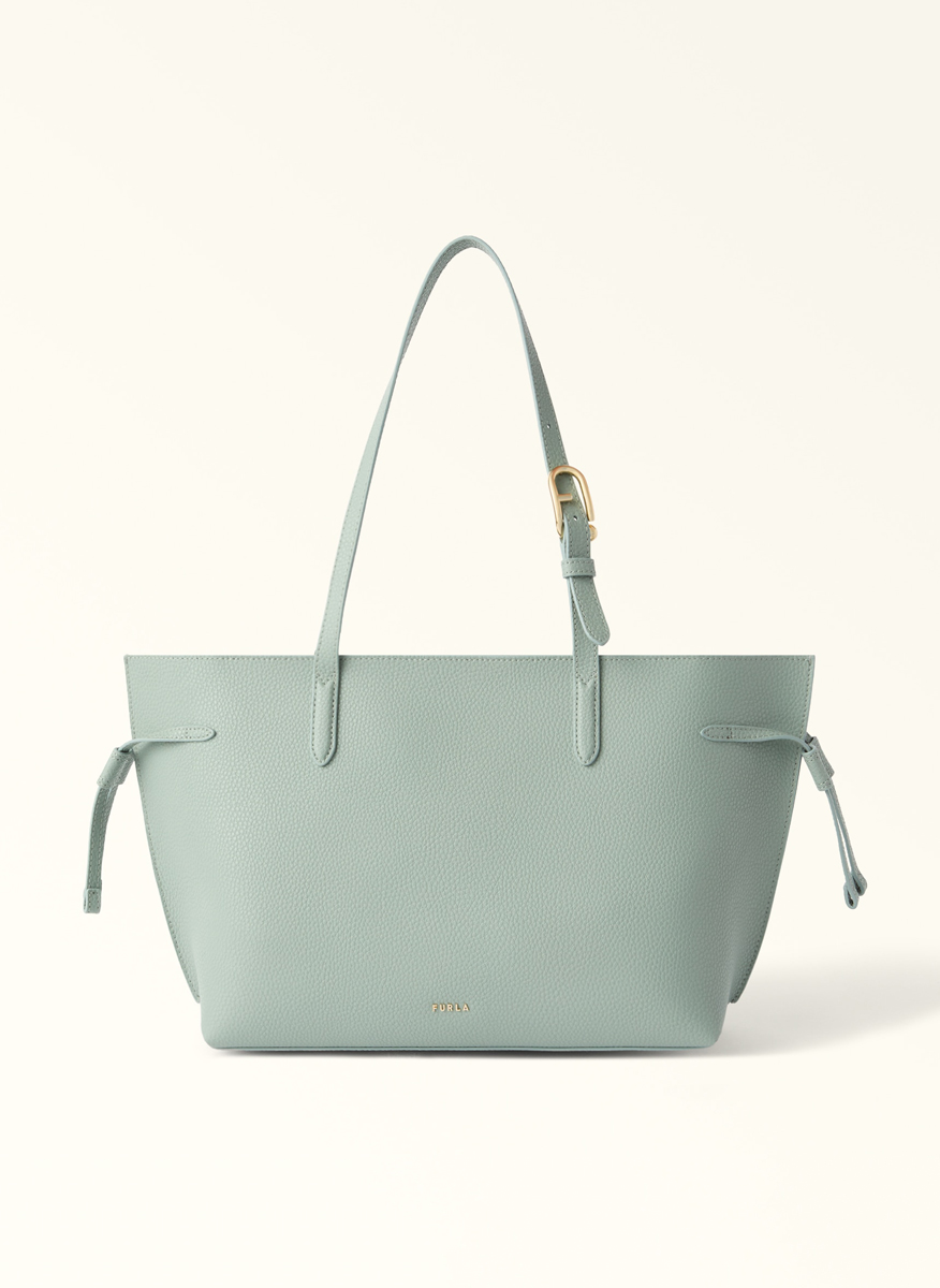 Кожена 'Tote' чанта Furla Ava Winter Sky Cachemire Gray