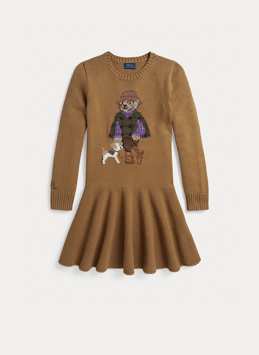 Ralph Lauren Kids 7-14 Polo Bear dress