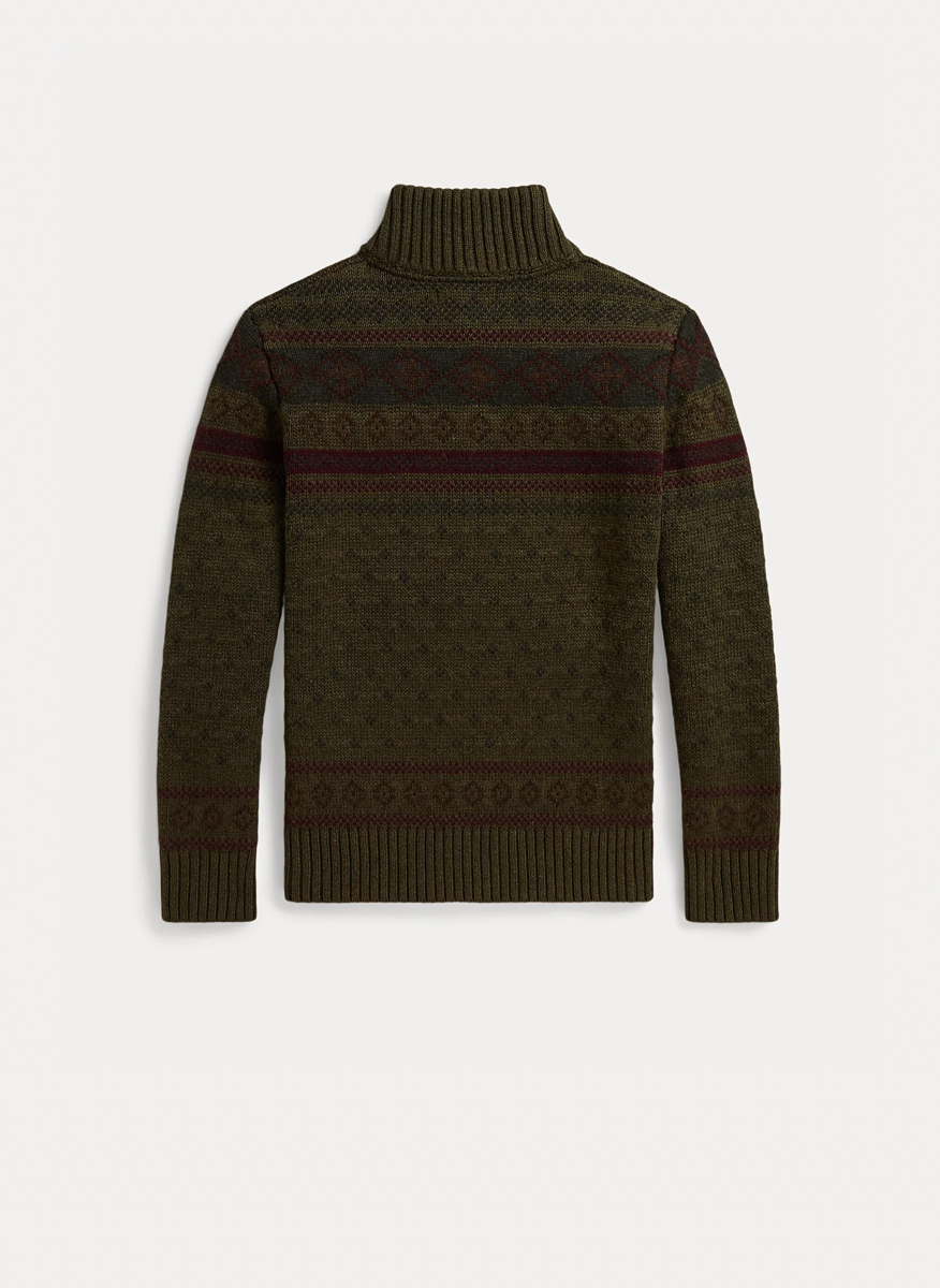 Пуловер с вълна и кашмир 'Fair Isle' Ralph Lauren Kids 6-14