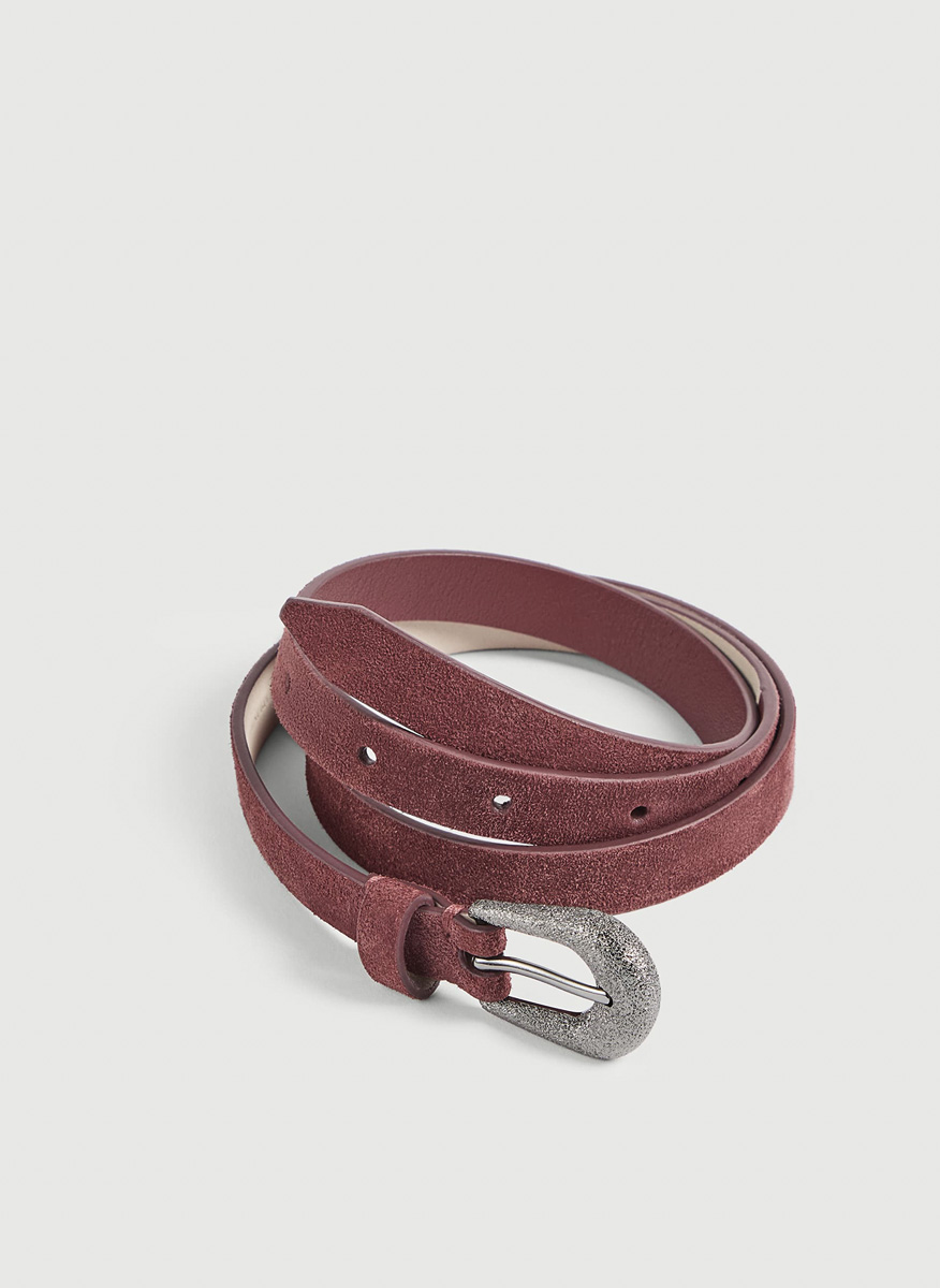 Велурен колан Brunello Cucinelli Kids M