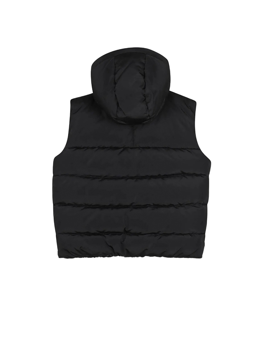 Капитониран елек с качулка Givenchy Kids