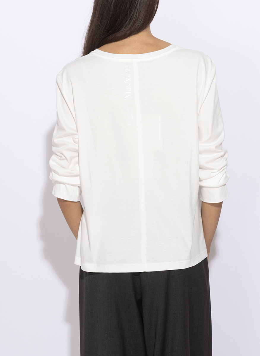 Блуза с бродерия 'Basic fit' 'S Max Mara Smmfumetto