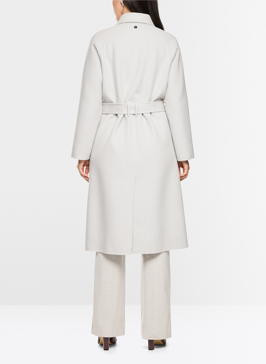 Палто от вълна с кожени детайли Marc Cain Collections