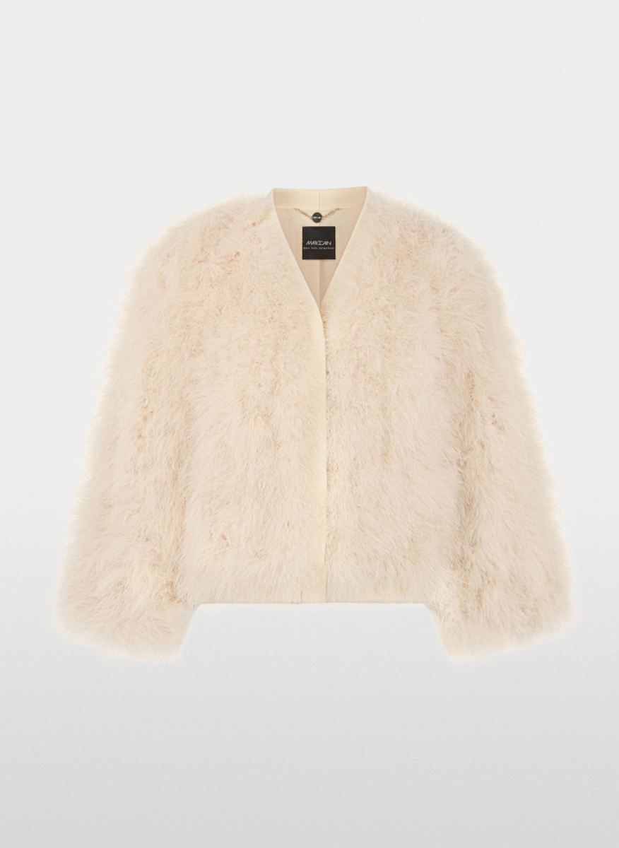 Marc Cain Collections jacket with feathers