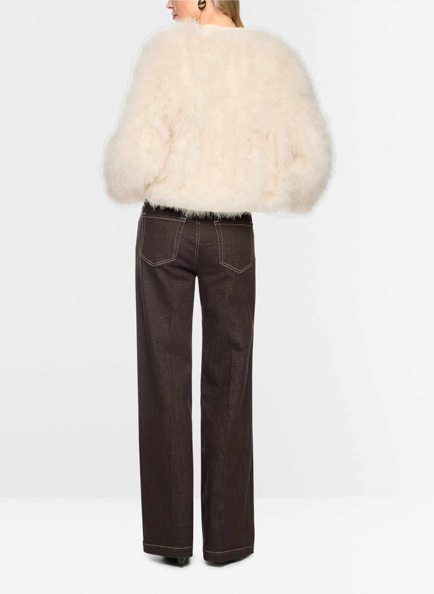 Marc Cain Collections jacket with feathers