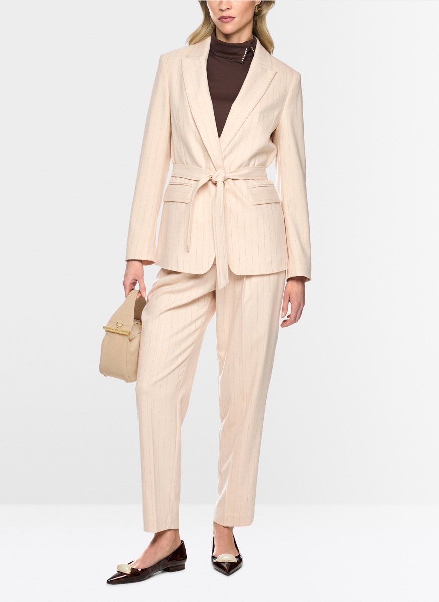 Сако с фино райе Marc Cain Collections