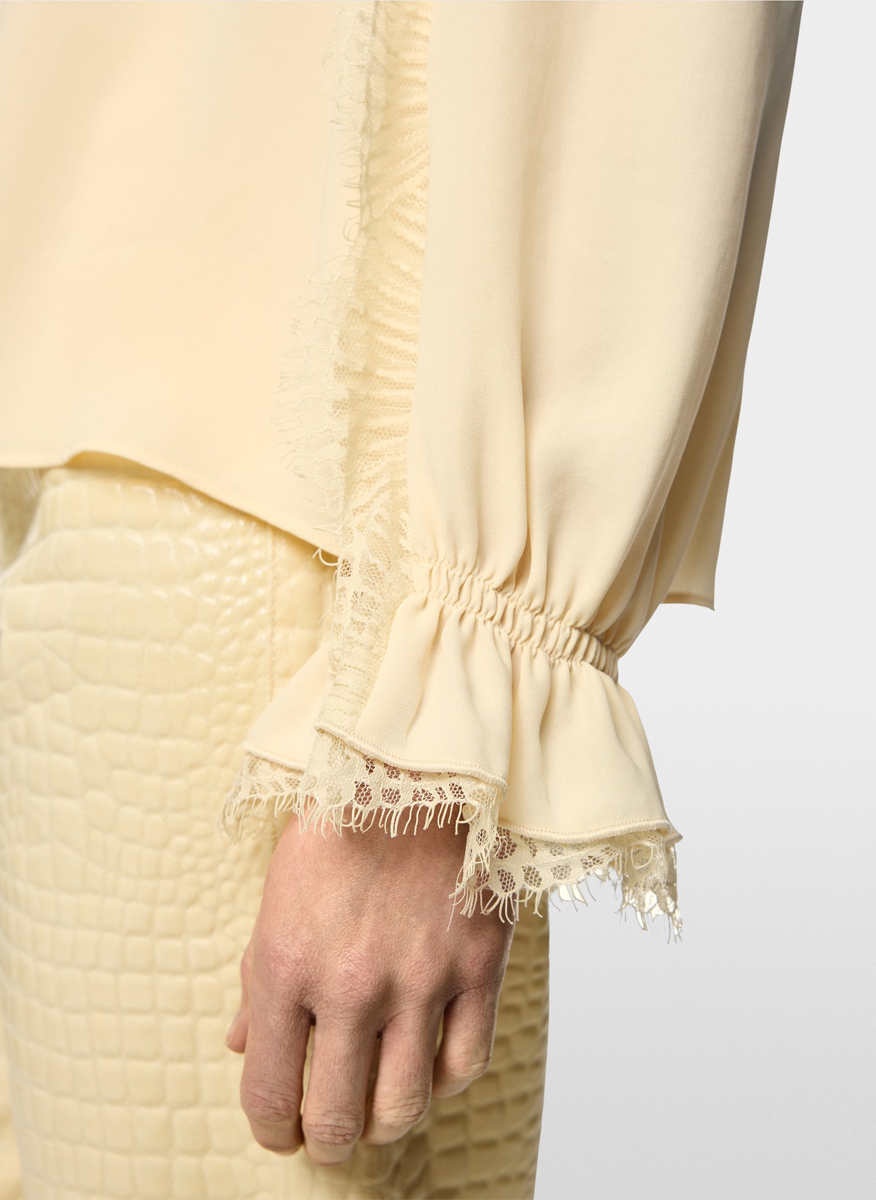 Marc Cain Collections blouse with lace