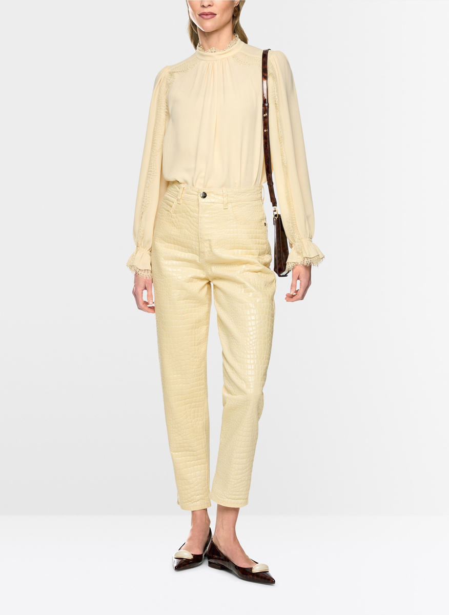Marc Cain Collections blouse with lace