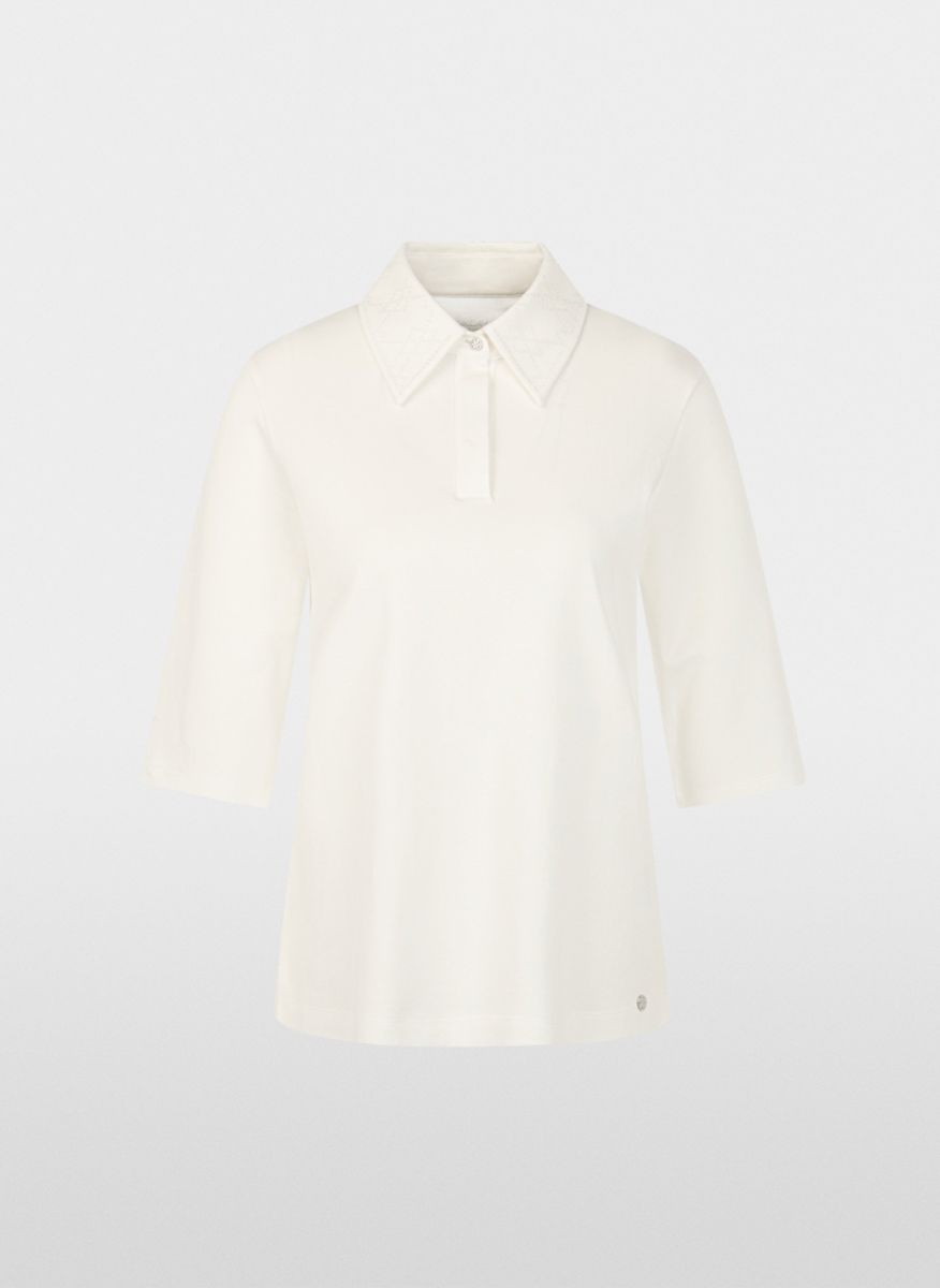 Marc Cain Collections polo shirt with sparkling detail