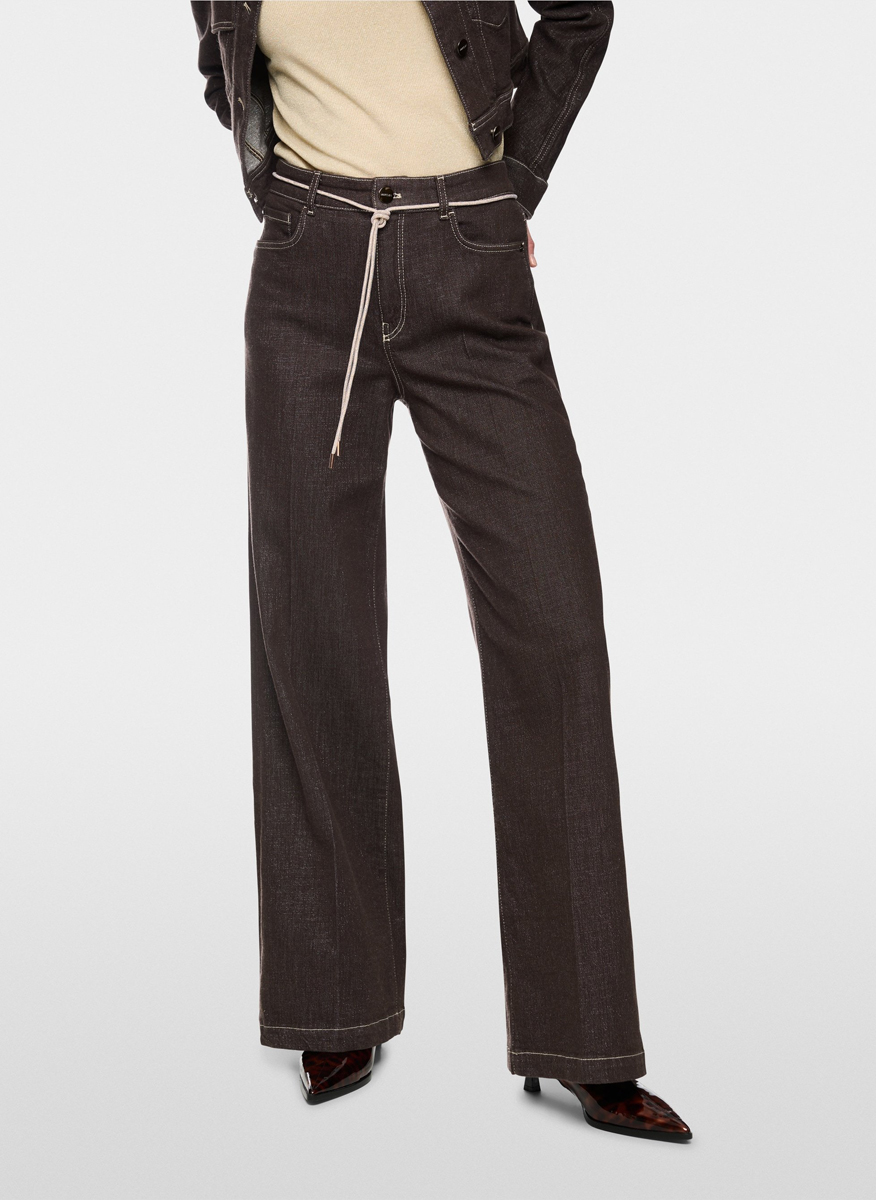 Marc Cain Collections 'Warri' denim trousers with cord