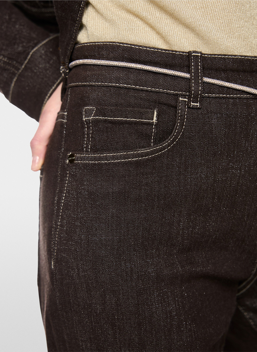 Marc Cain Collections 'Warri' denim trousers with cord