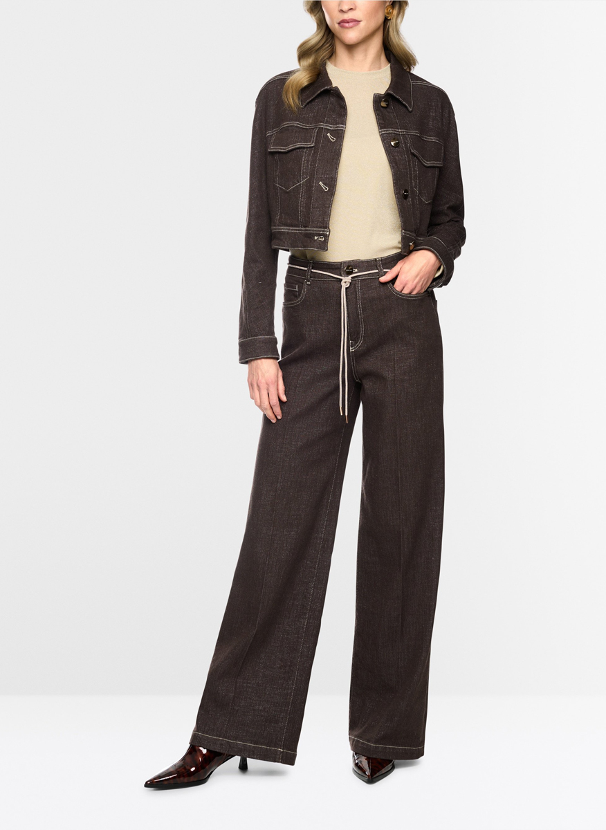 Marc Cain Collections 'Warri' denim trousers with cord