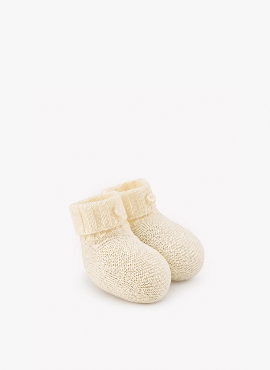 Tartine et Chocolat knitted baby booties