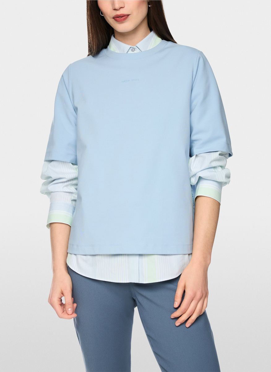 Marc Cain Sports t-shirt with side stripes