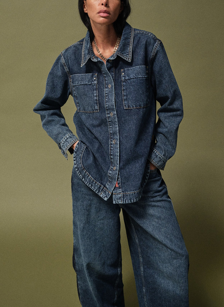 Mos Mosh HEcho Tales denim shirt