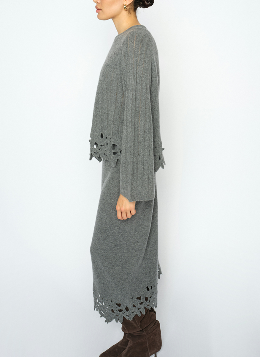 Mos Mosh Liora wool and cashmere skirt
