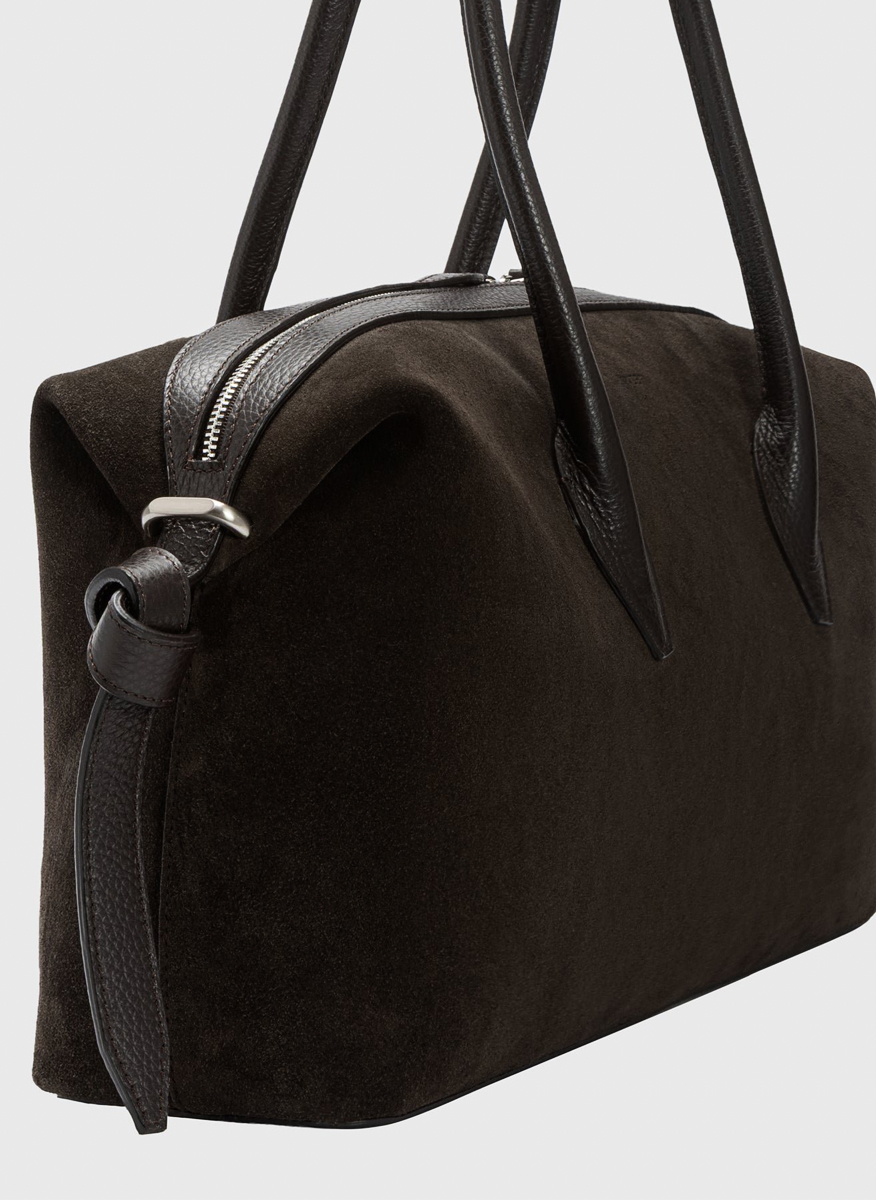 Yuzefi 'Brioche Duffle' suede bag