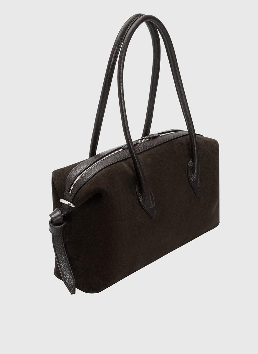 Yuzefi 'Brioche Duffle' suede bag