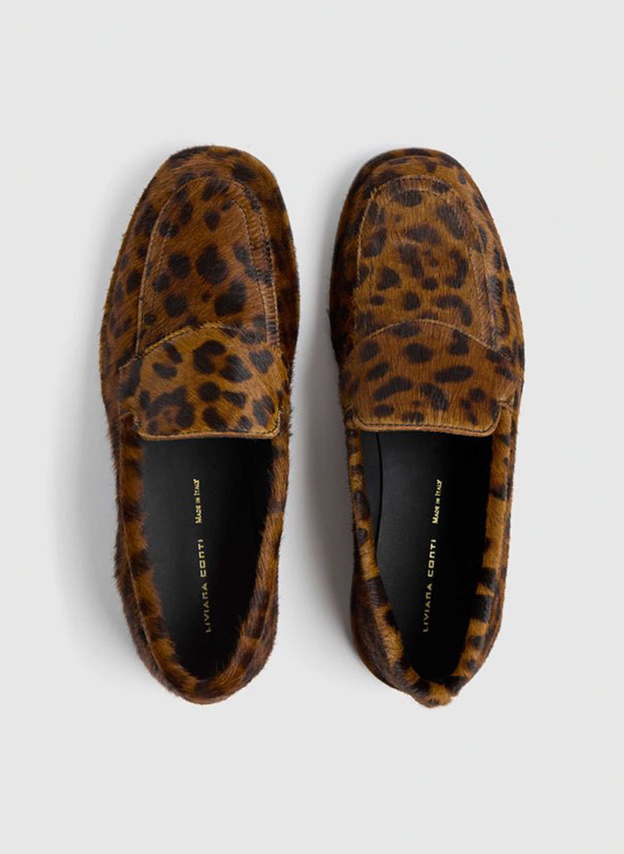 Liviana Conti animal-print loafers