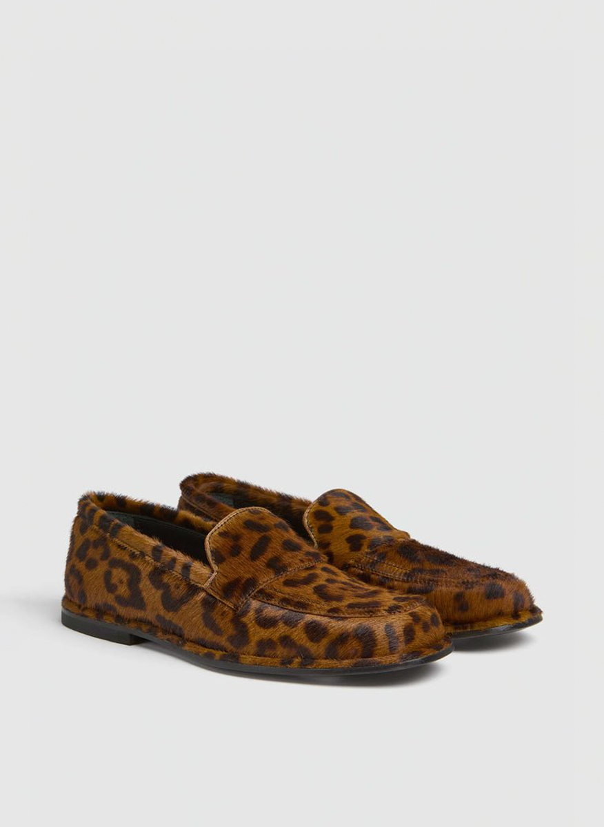 Liviana Conti animal-print loafers