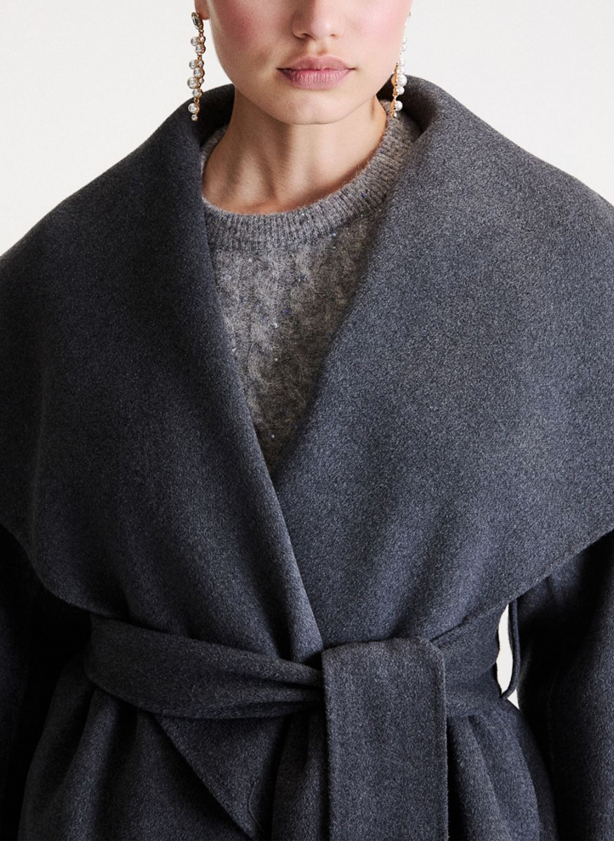 Късо палто от вълна 'Robe-style' Marella Mllpulcinorobe-style 
